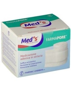 Med's Farmapore Medicazione Autoadesiva Striscia Con Cerotto 1 m x 4 cm